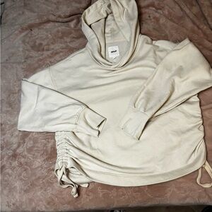 Aerie Cream Hooded Sweatshirt